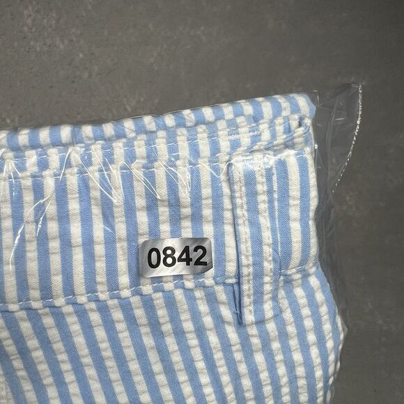 Vineyard Vines Pants Mens Size 36 Blue / White Seersucker Breaker Pants Pockets - Picture 12 of 13